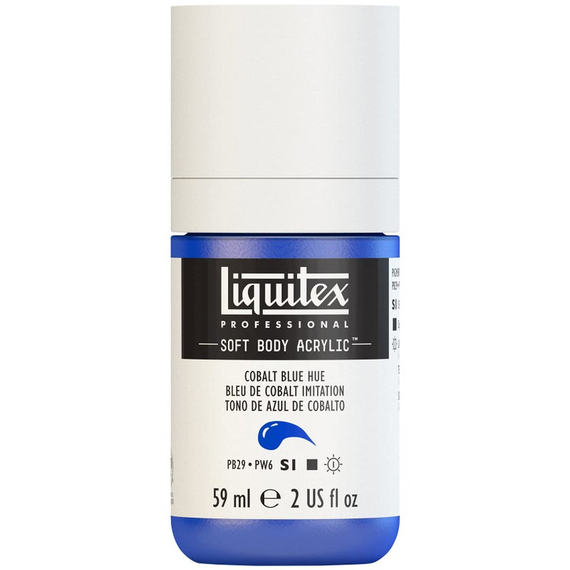 Liquitex Professional Soft Body Acrylic Paint, 59ml (2-oz) Bottle, Cobalt Blue Hue - Image 1